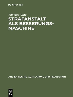 cover image of Strafanstalt als Besserungsmaschine